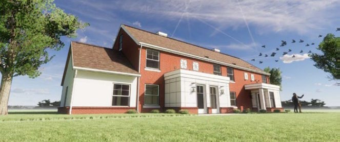 Architectural rendering of Nelson Park apartments