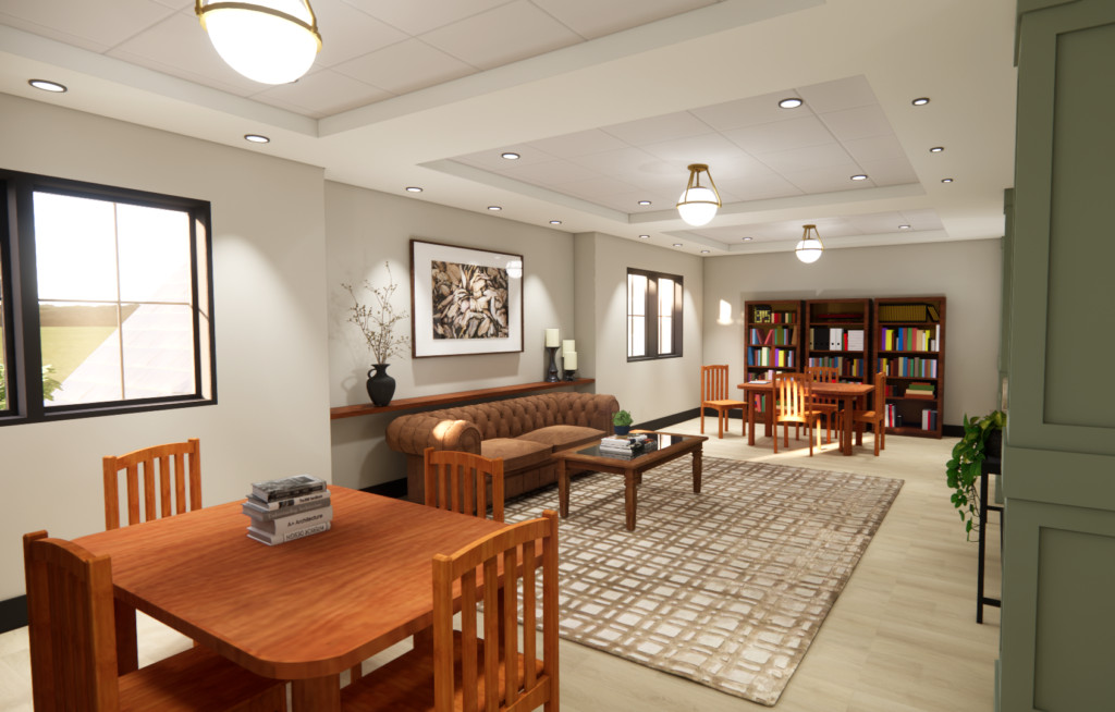 Community room at Reserve at Hunter Trace